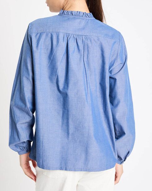 Top Rill chambray bleu