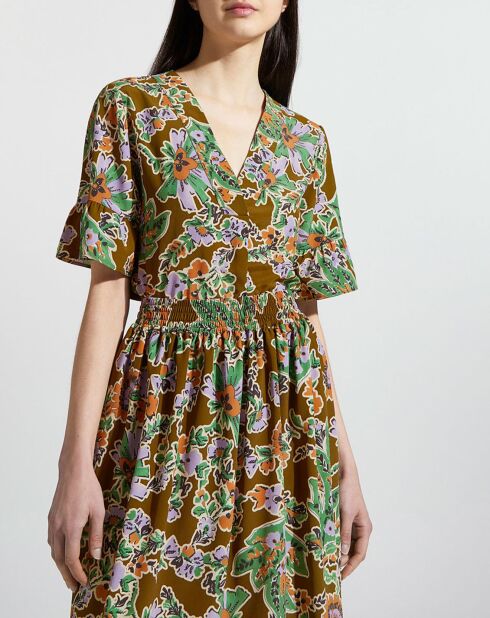 Top Rica imprimé fleurs multicolore