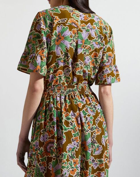 Top Rica imprimé fleurs multicolore