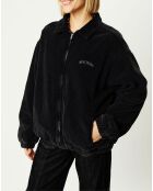 Blouson en Velours côtelé Corduroy Harrington noir