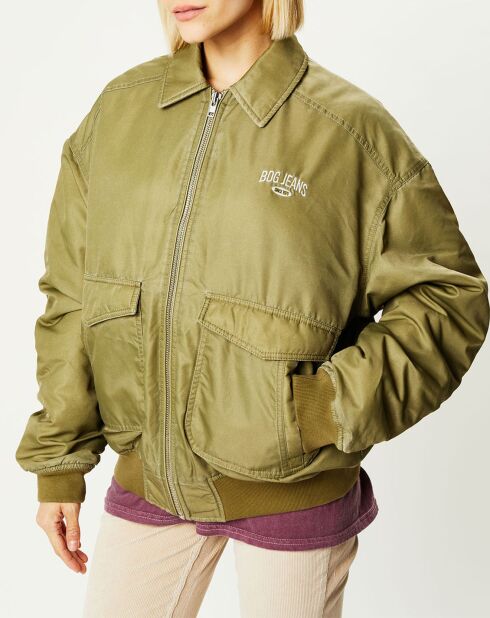 Blouson Padded Varsity kaki