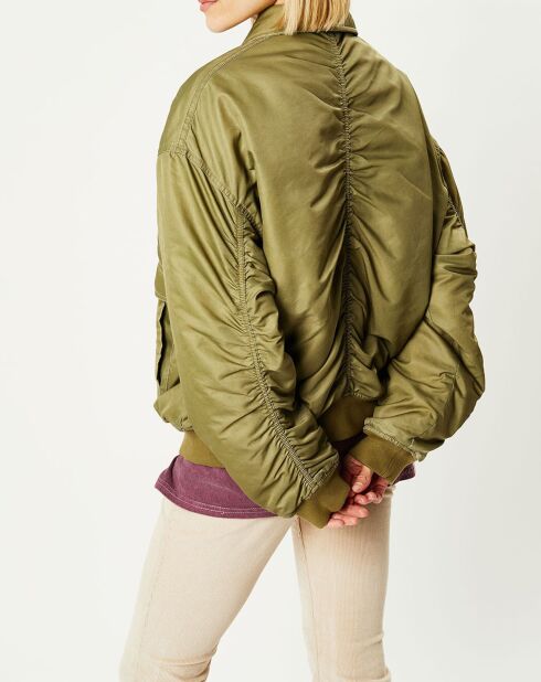 Blouson Padded Varsity kaki