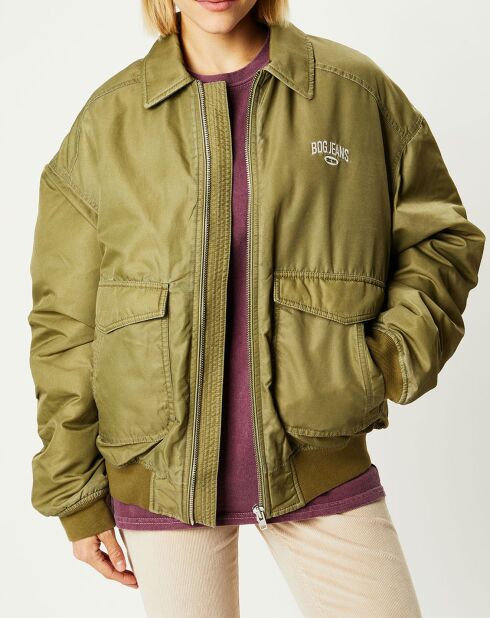 Blouson Padded Varsity kaki