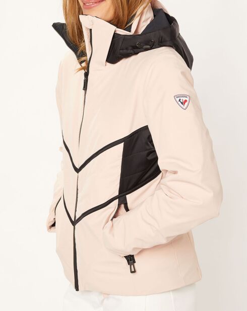 Veste de ski React Merino doublure Laine mélangée rose pâle