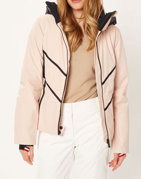 Veste de ski React Merino doublure Laine mélangée rose pâle