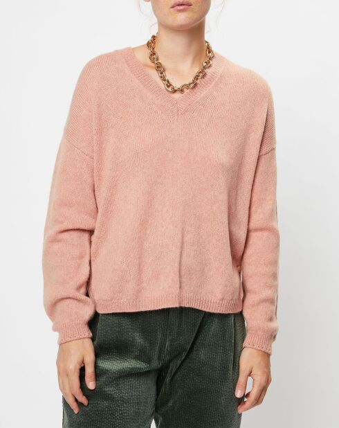 Pull en Laine mélangée Lepassy rose