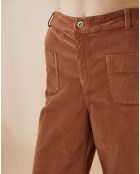 Pantalon en Velours côtelé fin Neofolk camel