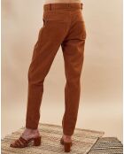 Pantalon en Velours fin Venus camel