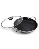 Plat à paëlla triplex avec couvercle blackcube - D.32 cm