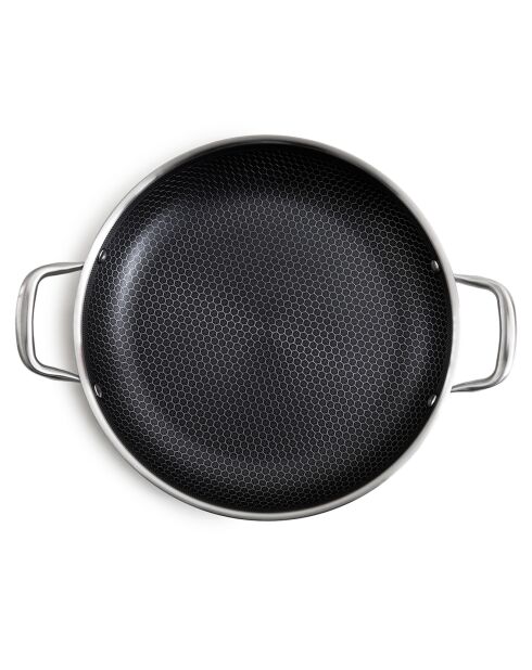 Plat à paëlla triplex avec couvercle blackcube - D.32 cm