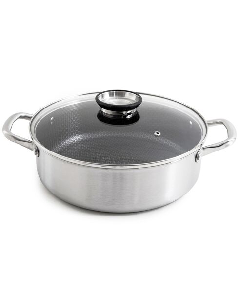 Sautoir triplex avec couvercle blackcube - D.28 cm