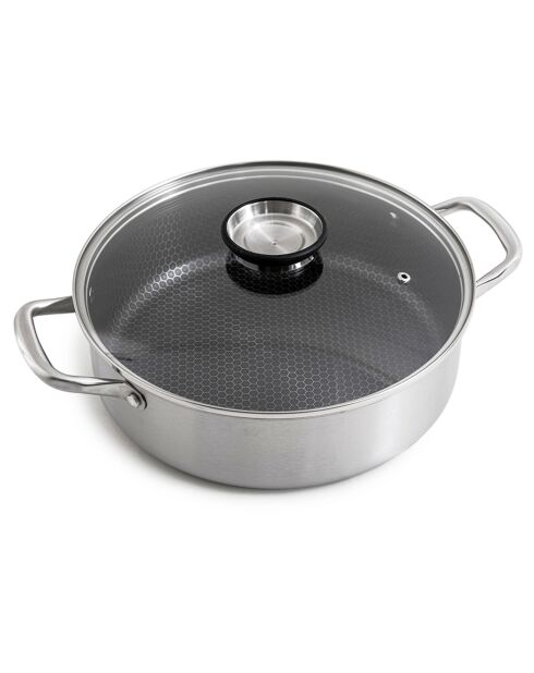 Sautoir triplex avec couvercle blackcube - D.28 cm