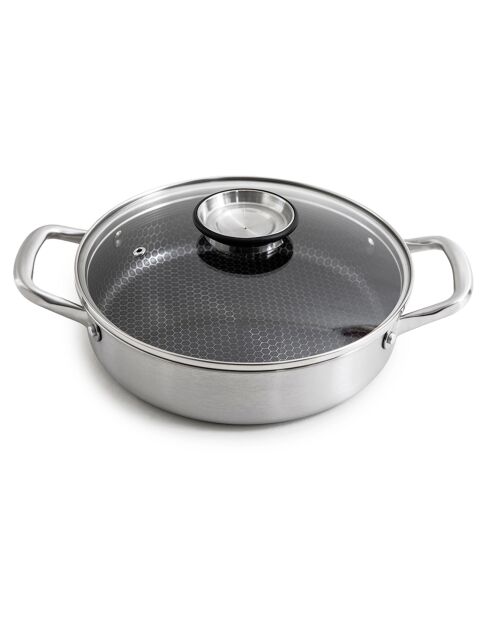 Sautoir triplex avec couvercle blackcube - D.24 cm