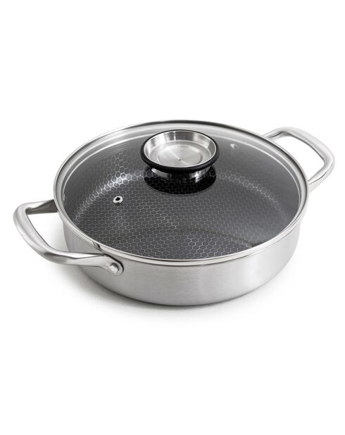 Sautoir triplex avec couvercle blackcube - D.24 cm