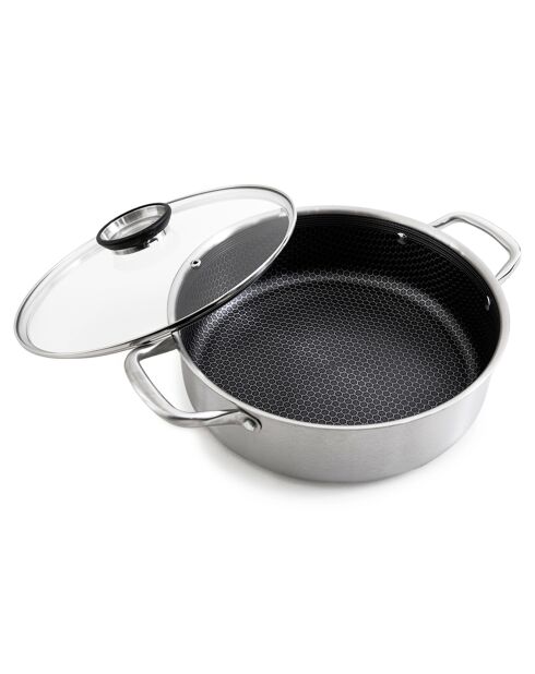 Sautoir triplex avec couvercle blackcube - D.24 cm