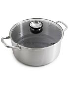 Marmite triplex avec couvercle blackcube - D.28 cm