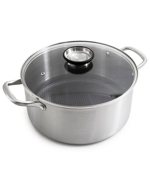 Marmite triplex avec couvercle blackcube - D.28 cm