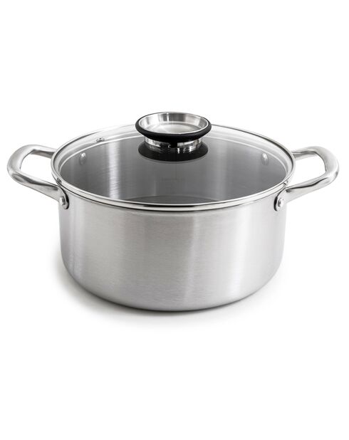 Marmite triplex avec couvercle blackcube - D.24 cm