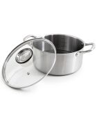 Marmite triplex avec couvercle blackcube - D.24 cm