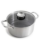 Marmite triplex avec couvercle blackcube - D.24 cm