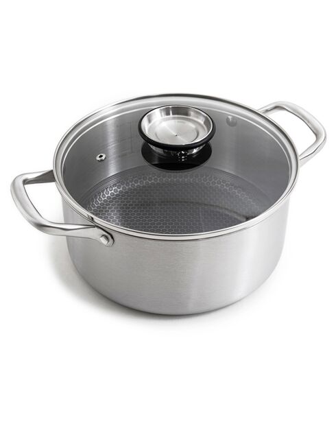 Marmite triplex avec couvercle blackcube - D.24 cm