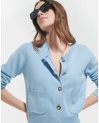 Gilet Gwendoline bleu ciel