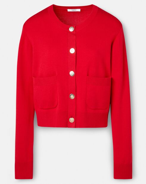 Gilet Gwendoline rouge