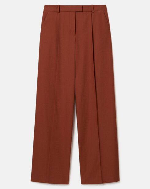Pantalon en Coton & Lin Peete cognac