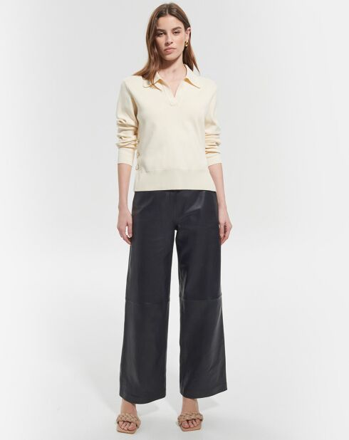 Pull Polo ecru