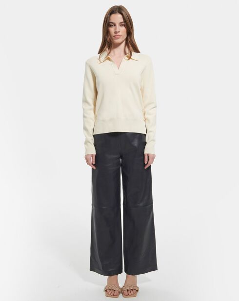 Pull Polo ecru