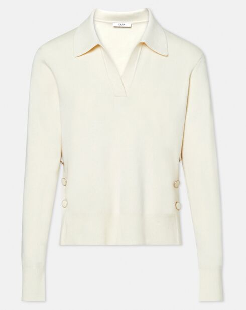 Pull Polo ecru