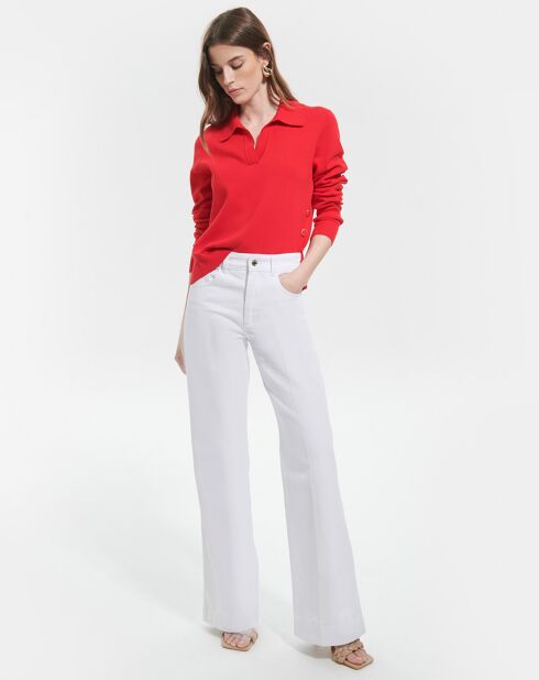Pull Polo rouge