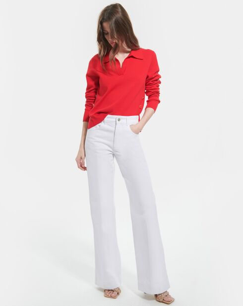 Pull Polo rouge