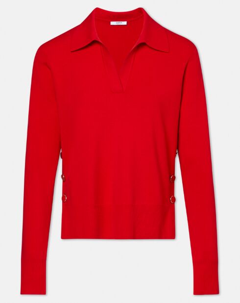 Pull Polo rouge