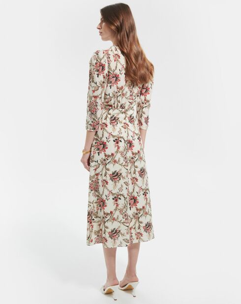 Robe en Soie mélangée Roanita imprimée