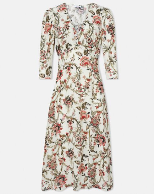 Robe en Soie mélangée Roanita imprimée