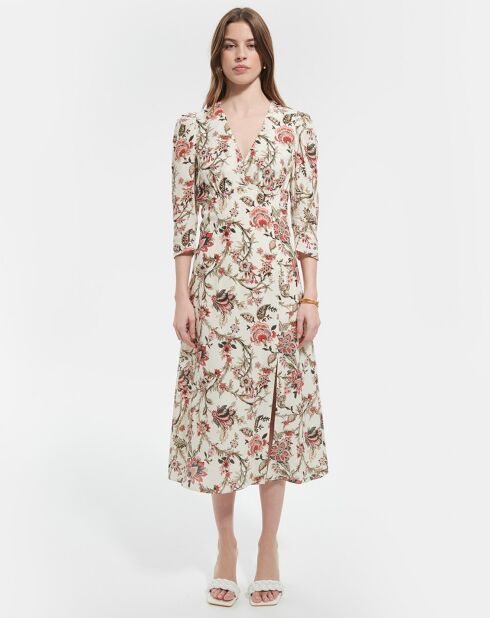 Robe en Soie mélangée Roanita imprimée