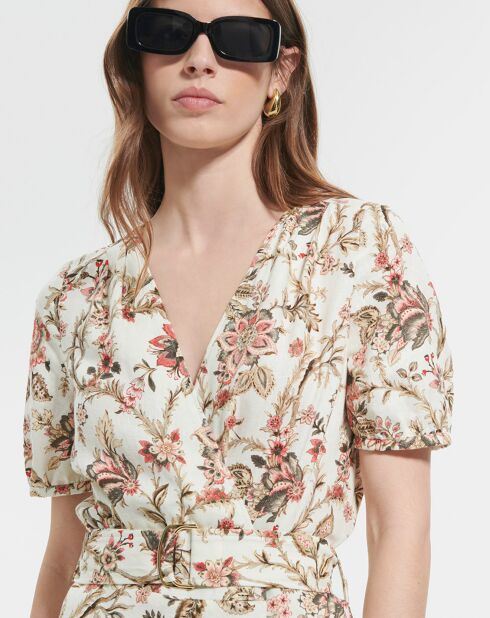 Robe en Lin mélangé  Russelina imprimée