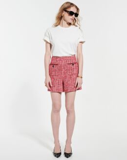 Jupe Habillée Zapa Taille 44 Violette En Lin Et Laine - Valeur 245€, Neuve Avec étiquettes | Style Crayon