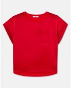 Top en Soie & Coton Theo rouge
