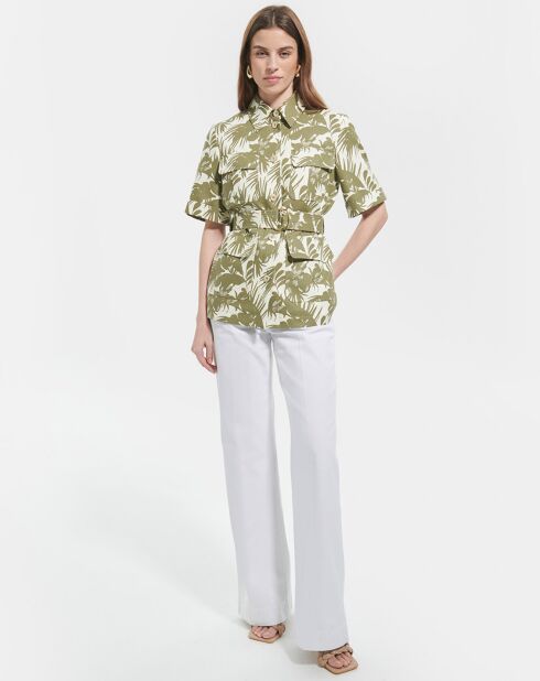 Bedruckte Jacke Valka aus Leinenmischung