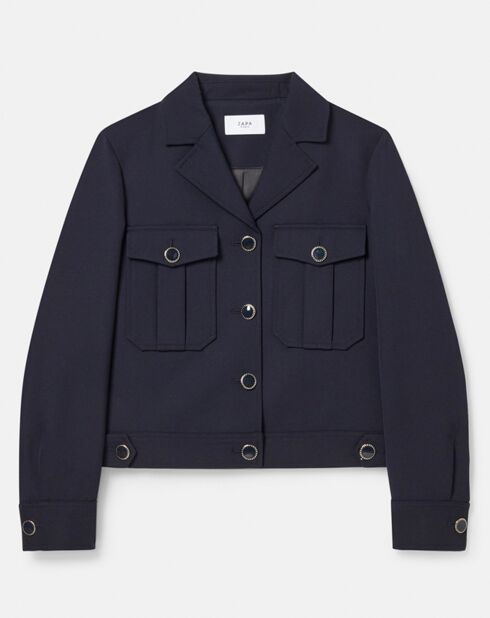 Veste en Laine mélangée Vinci nocturne