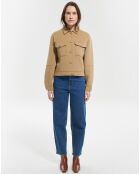 Veste en Laine mélangée Melania bronze