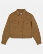 Veste en Laine mélangée Melania bronze