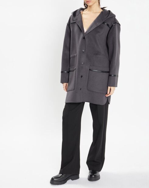 Manteau en Laine mélangée Marceau anthracite