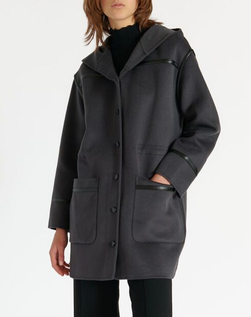 Manteau en Laine mélangée Marceau anthracite
