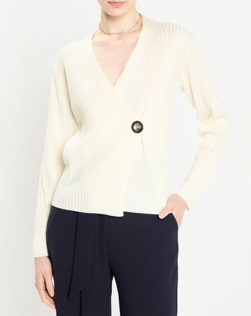 Gilet en Laine mélangée Gioa écru