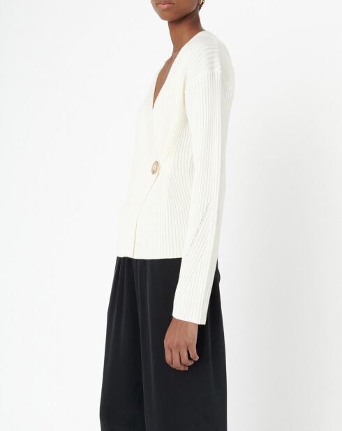 Gilet en Laine mélangée Gioa écru