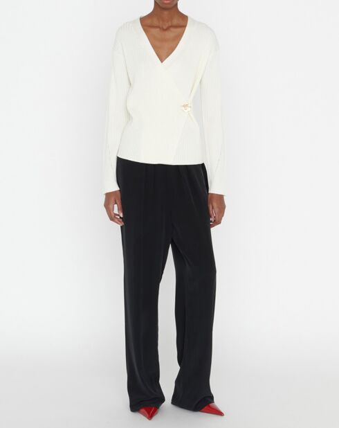 Gilet en Laine mélangée Gioa écru