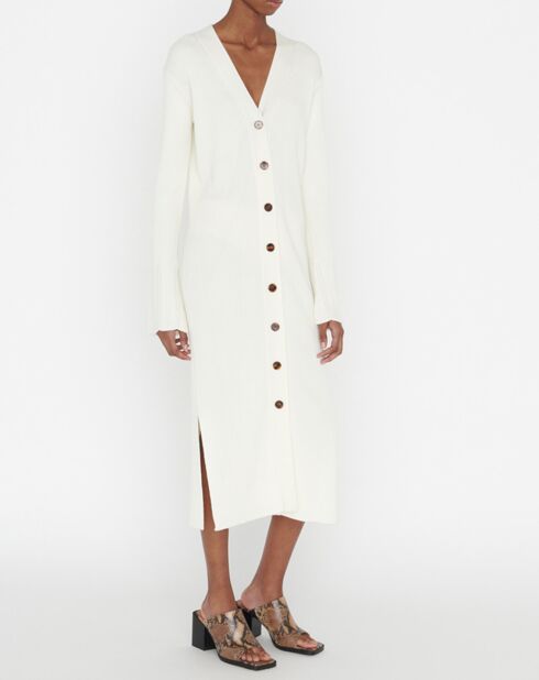 Robe/Gilet en Laine mélangée Gryme écru